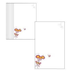 Cartonas martisor model-07 flori 9x5,4cm 10/set
