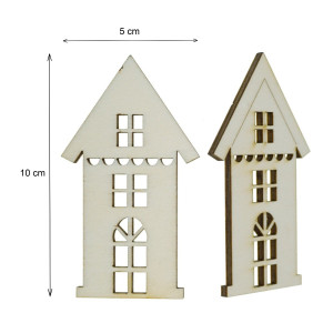 Casuta placaj decupat 5x10cm - Img 2