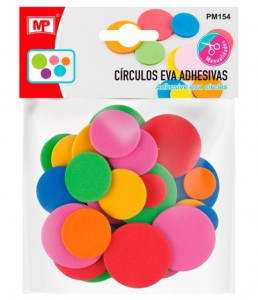 Cerc carton buretat multicolor adeziv 4cm/3cm/2cm 40/set MP PM154