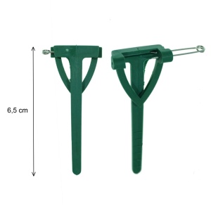 Cocarda T verde 6,5cm 20/set - Img 2
