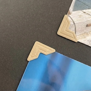 Coltar autoadeziv pentru fotografii 1,5x1,5x2cm natur 240/set - Img 2