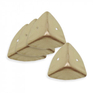Coltar metalic auriu 1,6x1,6x1,6cm 4/set X40