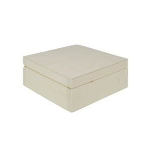 Cutie lemn patrata 13x13x6cm PZ222K4B