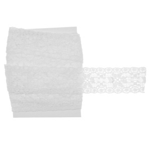 Dantela elastica alb 2cm x 3m