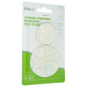 Decupator-matrita plastic inimi cu maner 4-6cm 2/set T05173