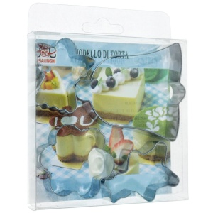 Decupator metalic inger/clopot/floare/urs 4/set Casalinghi 036181