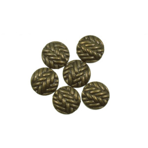 Distantier metalic bronz cerc cu model 11mm 6/set