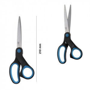 Foarfeca maner plastic negru/albastru 21cm MP PT109 - Img 2