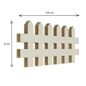 Gardut placaj 6 elemente 9,9x4cm - Img 2