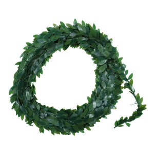 Ghirlanda cu frunze de buxus verde 2,5cm lungime 7,5m