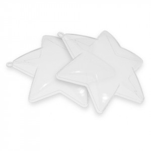 Glob plastic 2 parti stea 10cm Meyco 45109 - Img 2