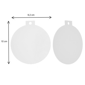 Glob plexiglas transparent cu agatatoare 9,2x10cm - Img 2