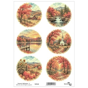 Hartie de orez pigment Toamna, Halloween - 5 20x27,5cm