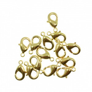 Inchizatoare carabina aurie 12mm 6g (20buc)