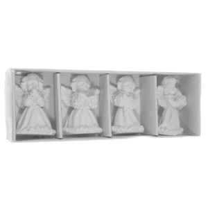 Inger ceramica alb 4,7x3,2cm 4 modele/cutie Canea RD8B-1004 - Img 3