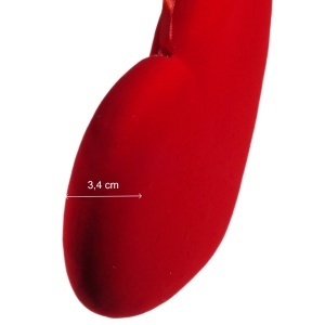 Inima polistiren si catifea rosie 25,5x25x3,4cm cu agatatoare - Img 4