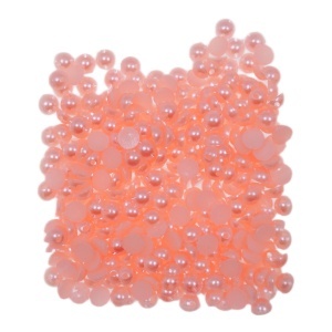Jumatati perla plastic somon cu gaura 6mm 20g
