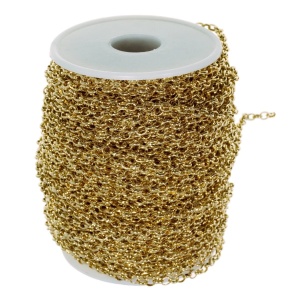 Lant inox auriu 4,6mm L31 pret/metru