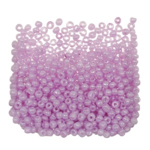 Margele nisip rotunde lila perlat lucios 4mm 60g