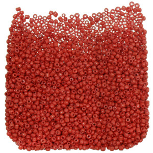 Margele nisip rotunde rosu lucios 2mm 60g