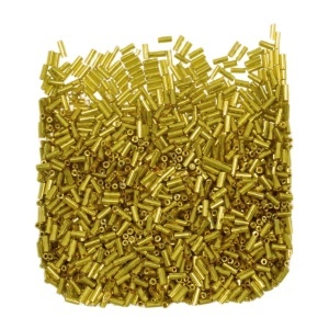 Margele nisip tubulare auriu calitatea I 5x2mm 50g