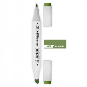 Marker pe baza de alcool cu 2 capete varf rotund si tesit 1mm/2-5mm Artix PP915 - Img 3