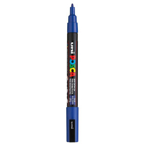 Marker vopsea pe baza de apa varf 0,9-1,3mm Uni Posca pc-3m - Img 3
