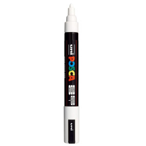 Marker vopsea pe baza de apa varf 1,8-2,5mm Uni Posca pc-5m - Img 3