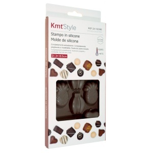Matrita silicon dreptunghiulara 11 fructe 21,5x10,8x2 cm KmtStyle 2416098
