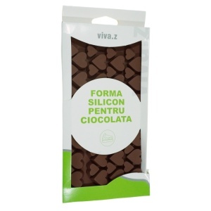 Matrita silicon pentru ciocolata 56 inimi 19,5x11,5cm T06060