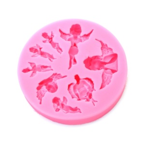 Matrita silicon rotunda ingeri 9,6x1,6cm 825303 roz