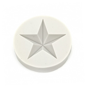 Matrita silicon rotunda stea 6,4x1,2cm 844068 gri
