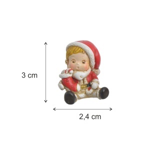 Miniatura baiat cu cizmulita din rasina 3x2,4cm Canea 270CAN103TA_MIX - Img 2