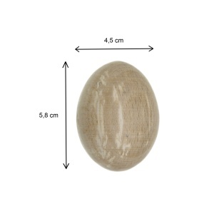 Ou lemn fag natur 5,8x4,5cm - Img 2