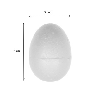 Ou polistiren 5x3cm 8/set Colorarte A2387 - Img 2