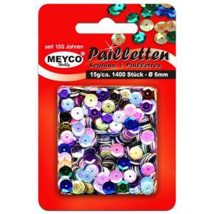 Paiete multicolore 6mm 400buc (15g) Meyco 203-53