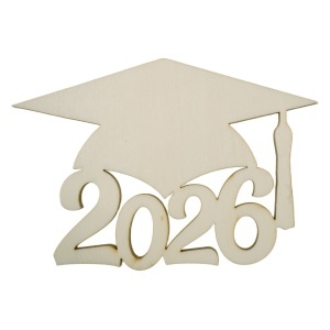 Palarie absolvent 2026 placaj 12x8cm