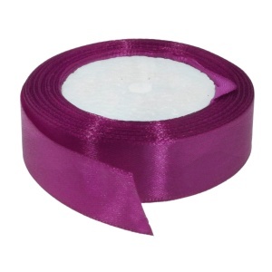 Panglica satinata fucsia inchis 25mm x 21m/rola