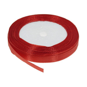 Panglica satinata rosie 10mm x 21m/rola