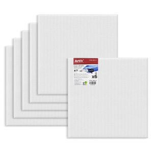Panza bumbac pe sasiu 20x20x1,5cm 280g 6/set Artix PP98-2020-6