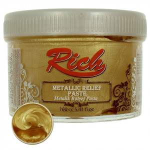 Pasta de relief metalizata 160ml Rich RPM-160 - Img 4
