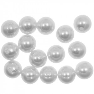 Perla plastic alba 14mm 20g