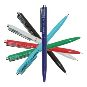 Pix cu mecanism mina albastra 0,7mm culori diverse Vinson Zero Z3