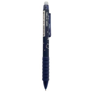 Pix gel albastru model zodiac 0,5mm clicker + guma GP9256