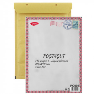 Plic antisoc 20x27cm nr.4 Daco natur PC004
