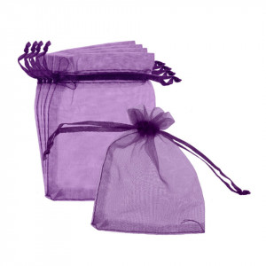 Saculet organza 7x7/9cm 5/set - Img 7