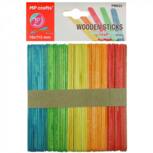 Spatula lemn multicolor 1x11,2cm 50set MP PM022