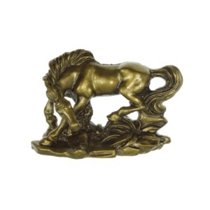 Statueta Feng Shui din rasina Cal model-5 7,5x2,5x5,6cm bronz