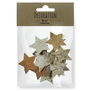 Stea scoarta copac natur 6cm 12/set DD68786