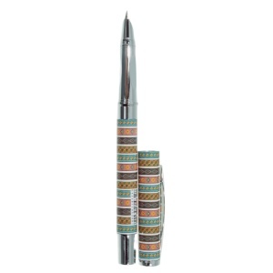 Stilou metalic decorat cu convertor Ecada 93403